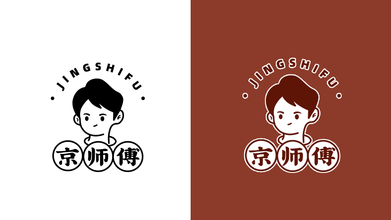 京师傅餐饮品牌logo设计卡通logo设计图3