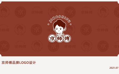 京師傅餐飲品牌logo設計卡通logo設計