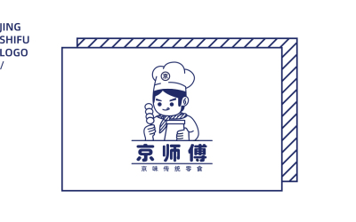 京味零食品牌logo設計
