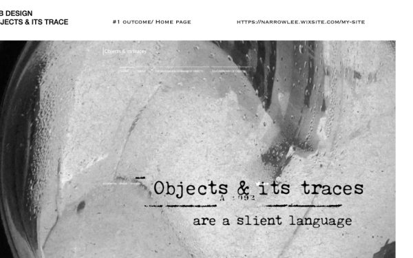 Object&Trace 網站設計