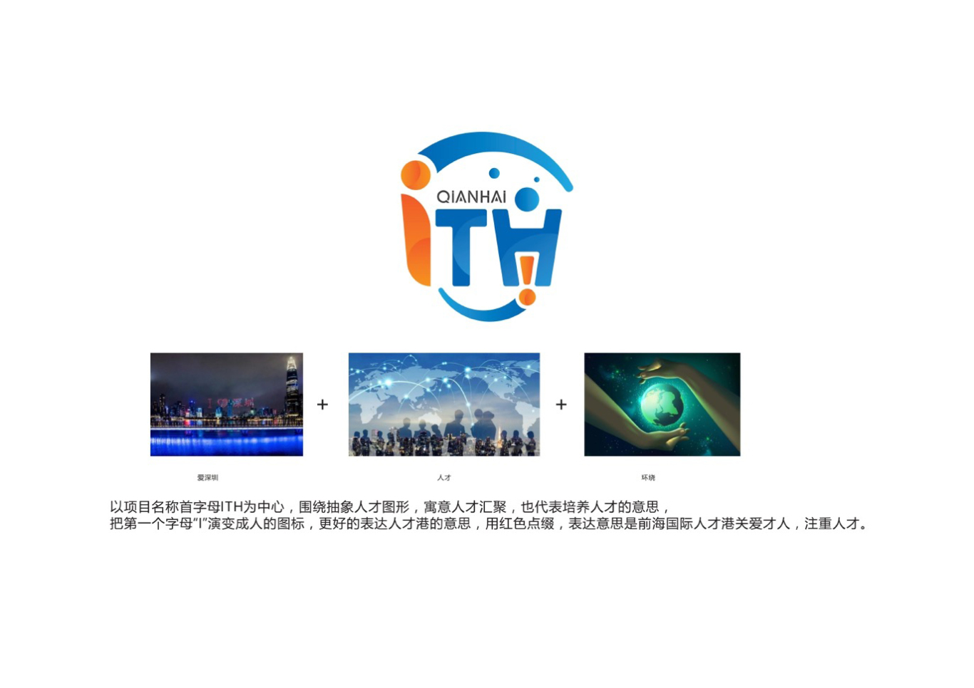 深圳前海国际人才港logo设计图1