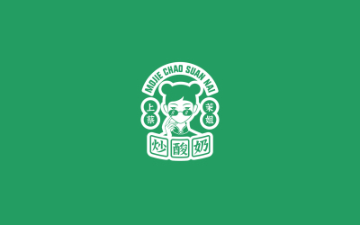 厚切炒酸奶店铺logo设计