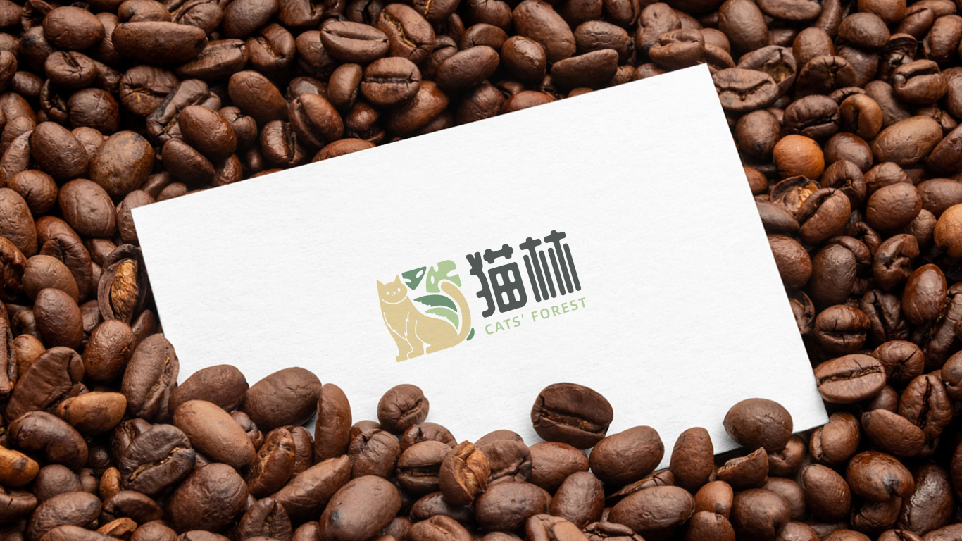 猫林咖啡logo设计方案图8