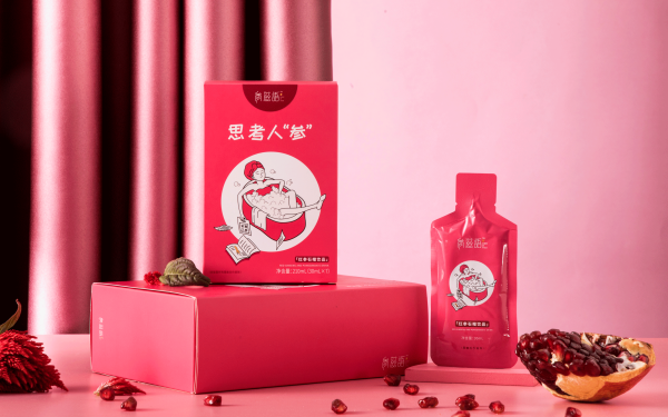「參滋語」紅參姜茶包裝設計