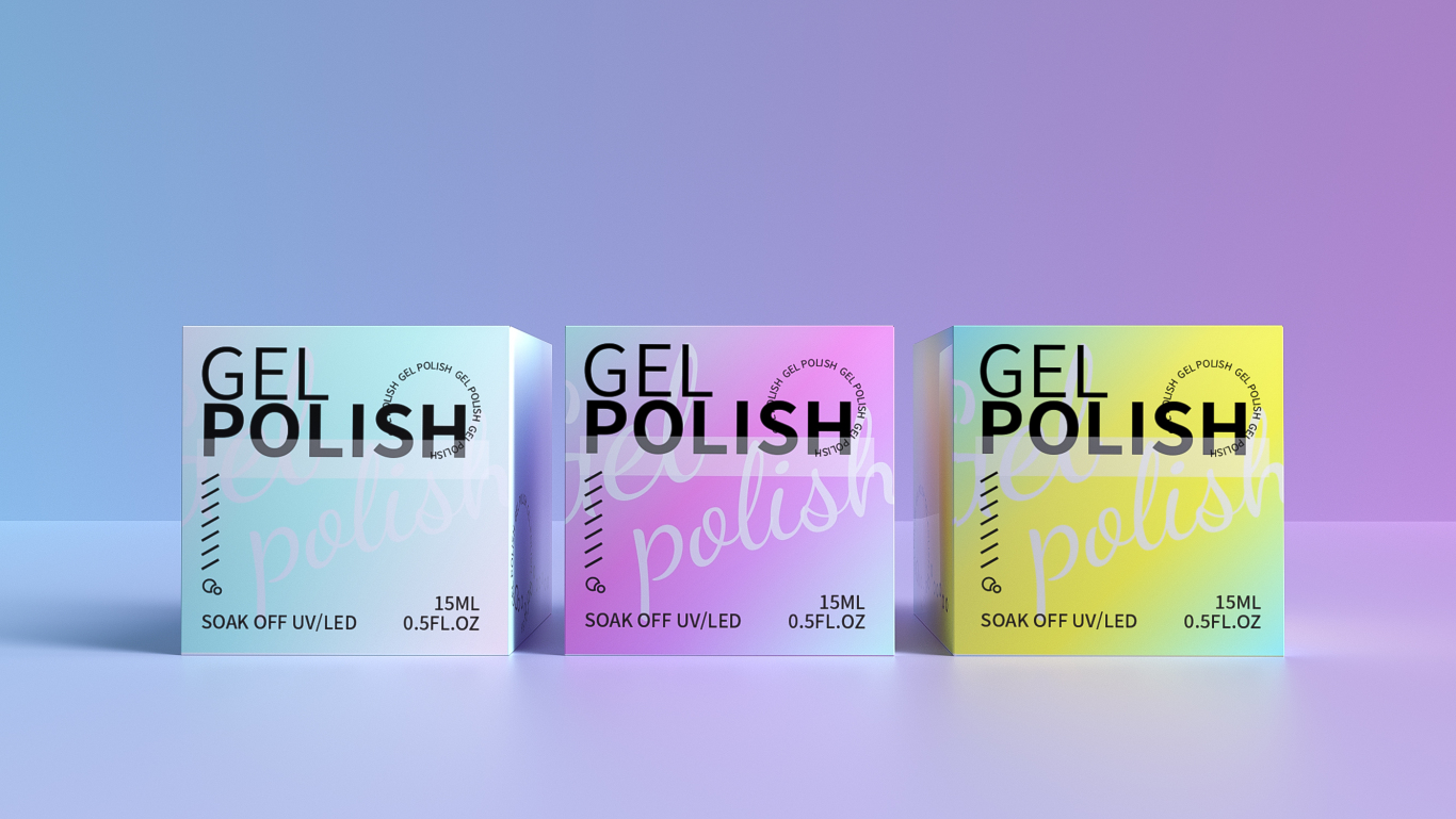 Gel polish packaging图0