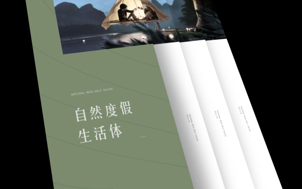 自在桂林轻文旅地产项目折页设计
