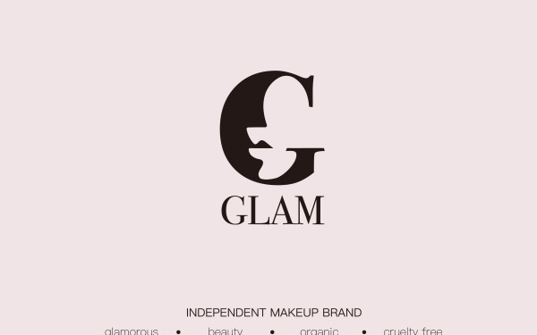 Glam独立化妆品品牌形象设计-Logo设计