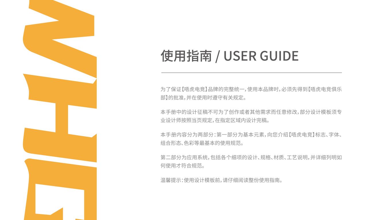 唔虎电竞俱乐部-VI识别系统手册图1