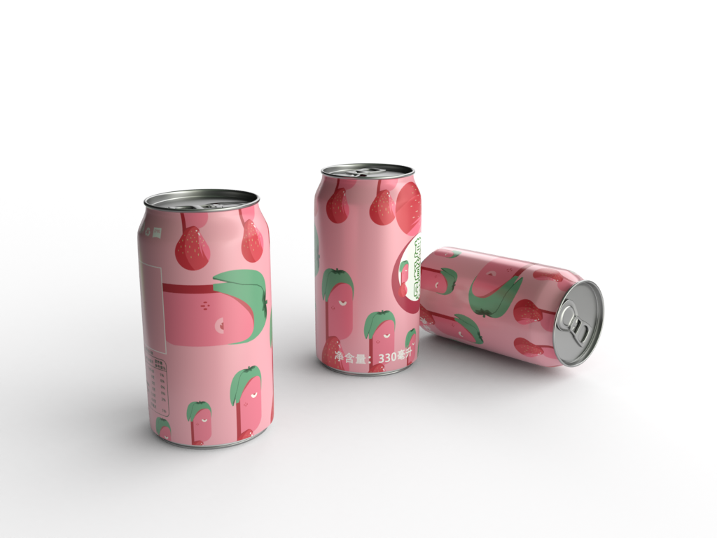 水果饮料易拉罐包装设计图2