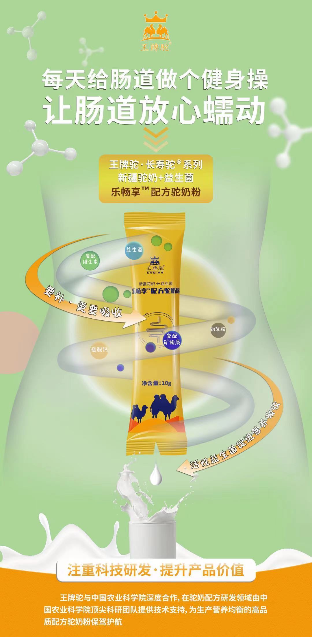 西安王牌驼奶品宣海报设计图5