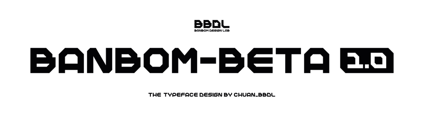 【字体】Banbom-Beta1.0英文字体设计图0