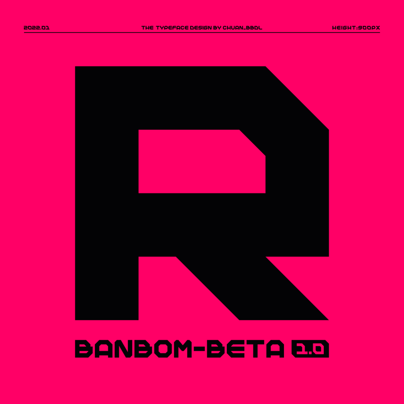 【字体】Banbom-Beta1.0英文字体设计图7