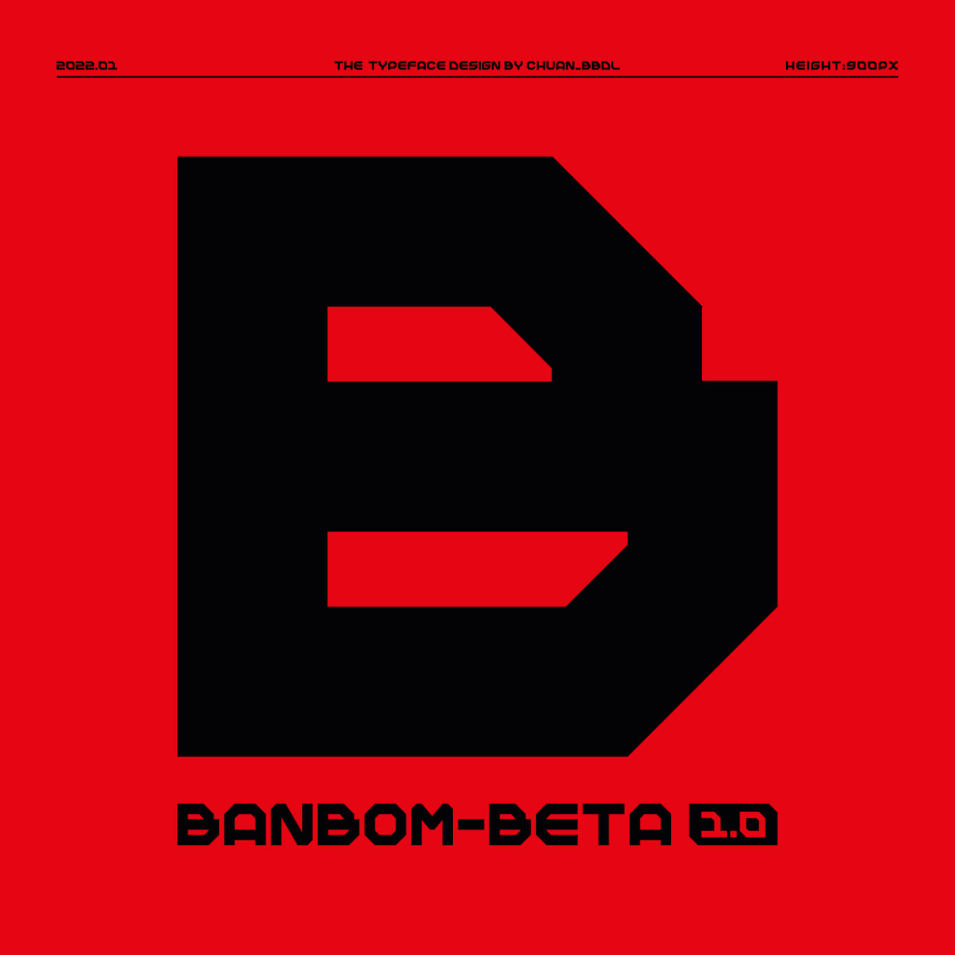 【字体】Banbom-Beta1.0英文字体设计图3