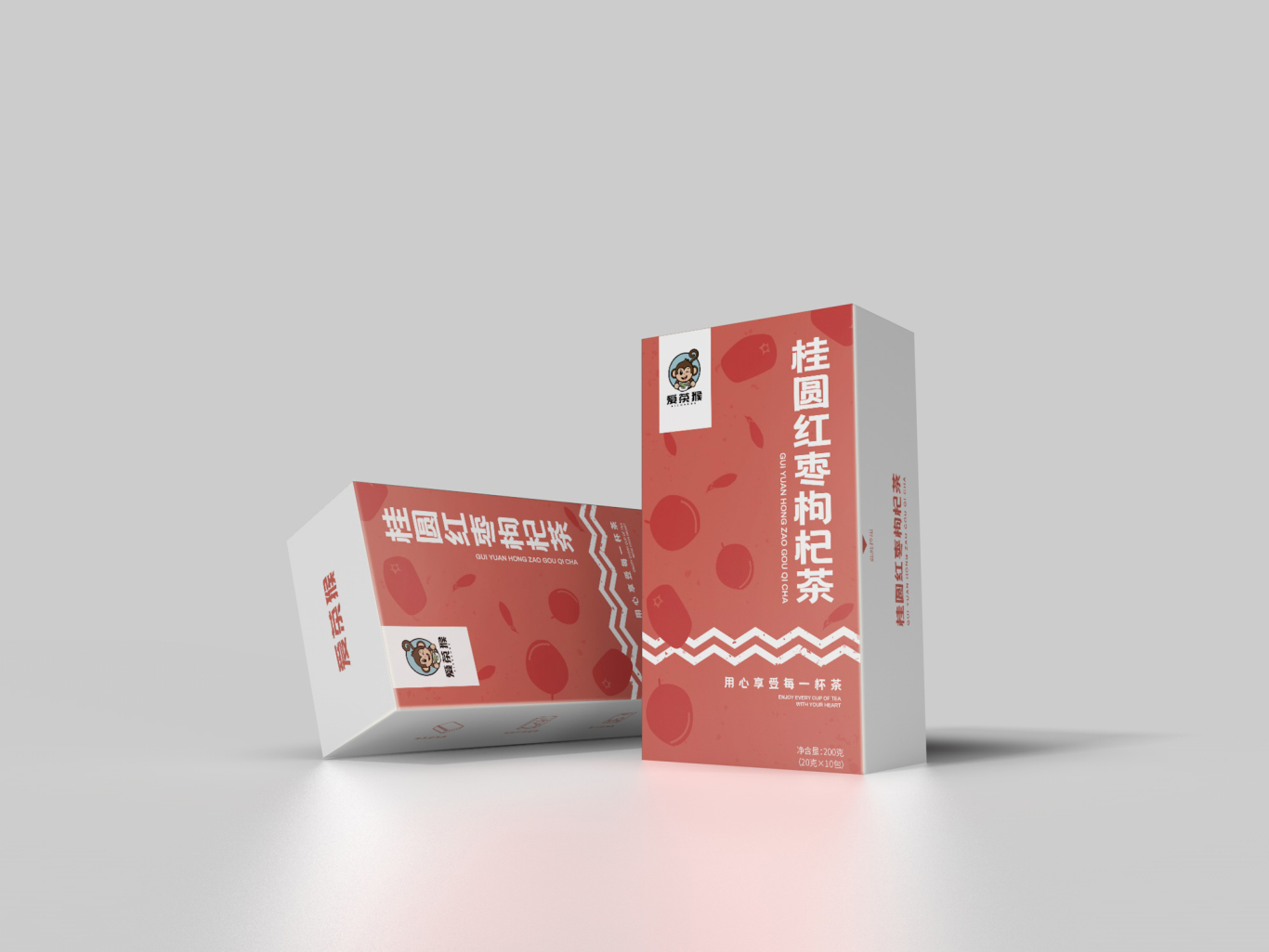 养生茶包装设计——爱茶猴图3