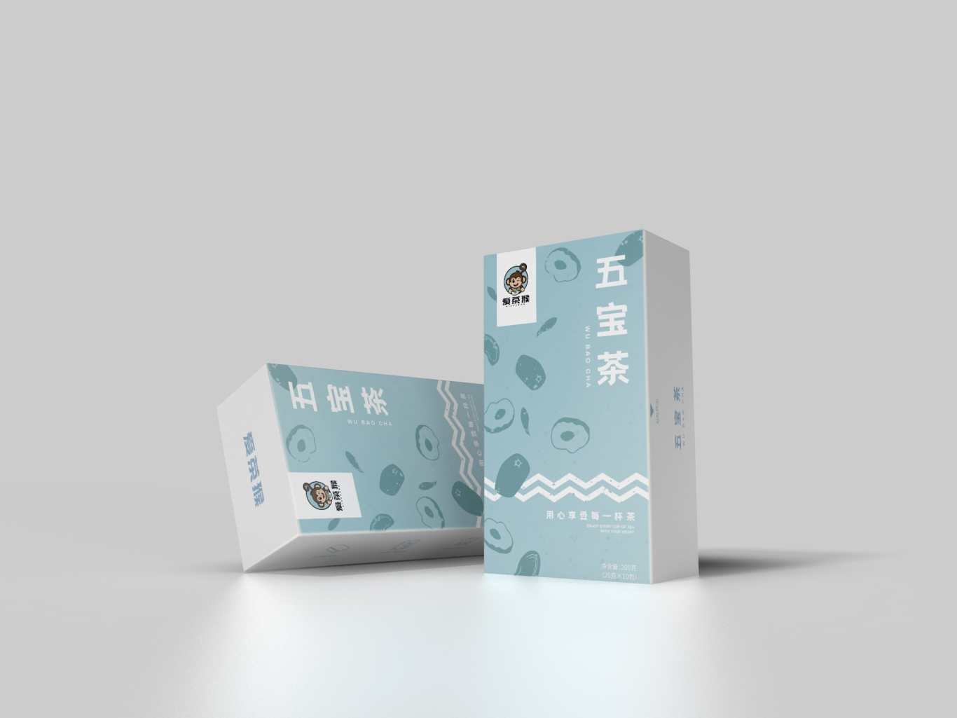养生茶包装设计——爱茶猴图5