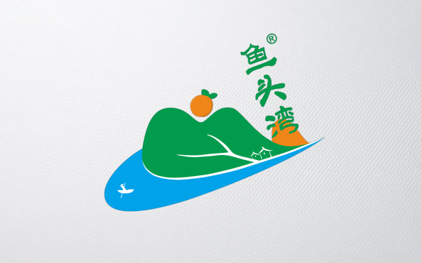 鱼头湾logo设计