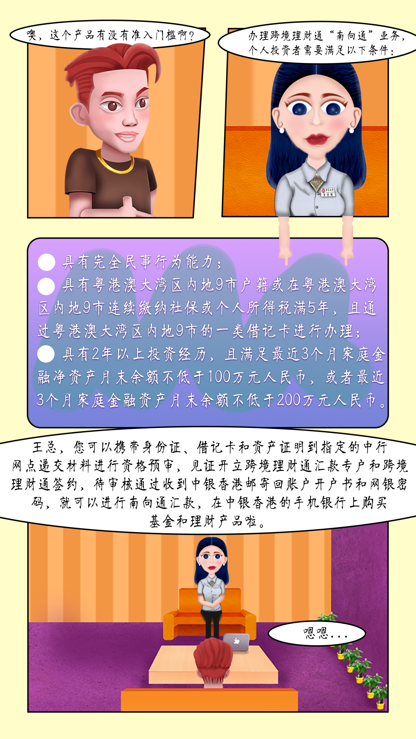 中国银行天河支行银行卡中心漫画制作图2