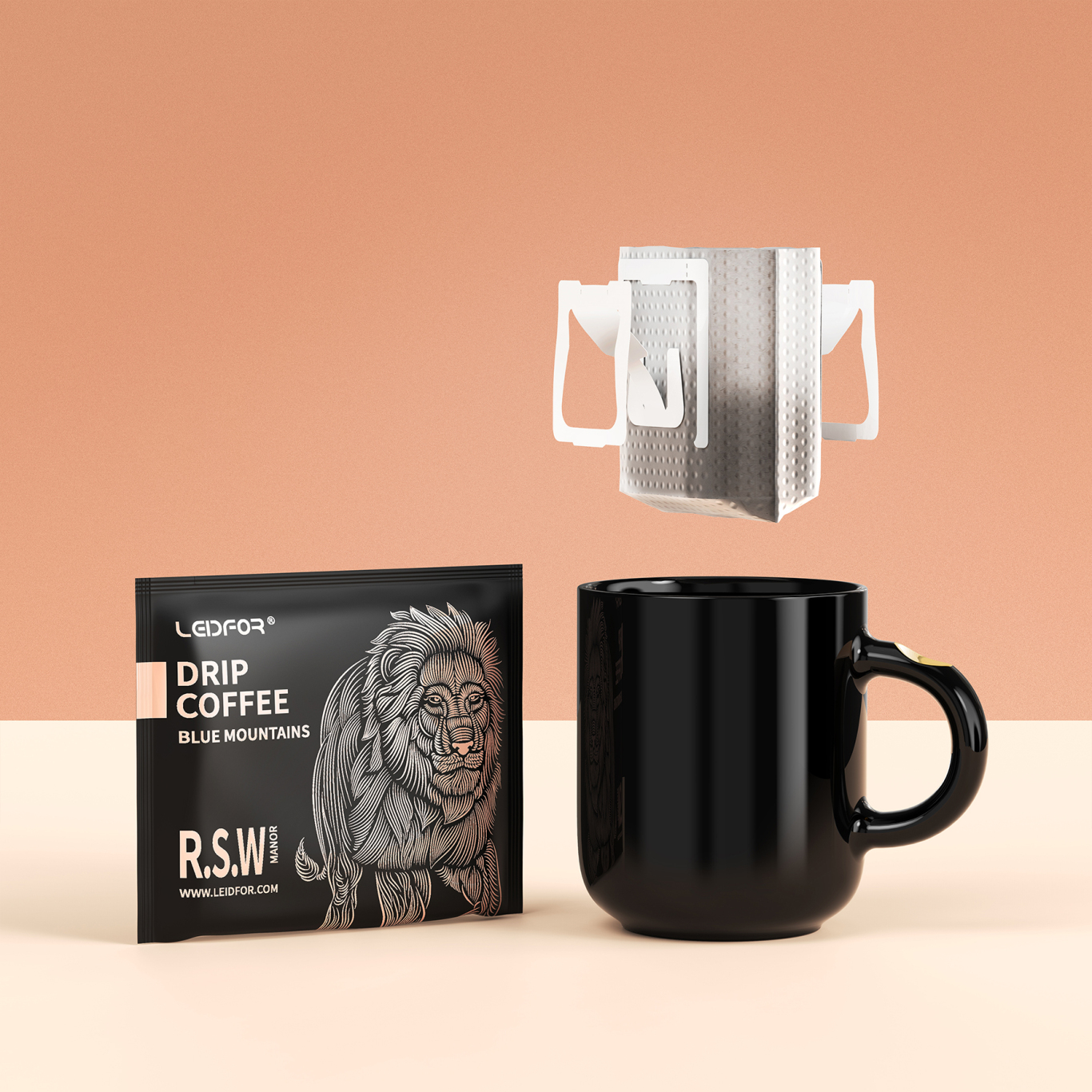 雷德夫掛耳咖啡品牌產品宣傳展示設計圖3
