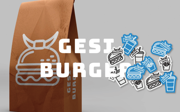 GESIburger漢堡品牌LOGO設計