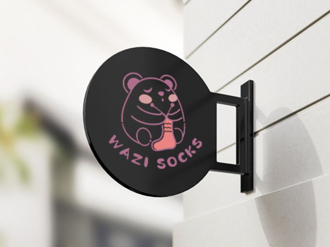 WAZI SOCKS 襪子品牌logo設計圖5