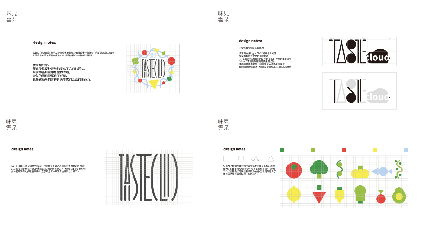 TasteCloud健康沙拉logo和包裝設計圖1