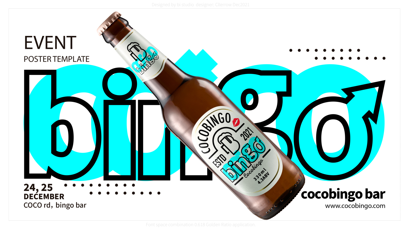 COCO BINGO酒吧品牌logo&包装设计图3