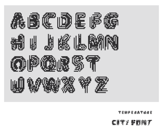 英文字体设计《CITYFONT》图0