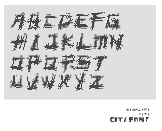 英文字体设计《CITYFONT》图1