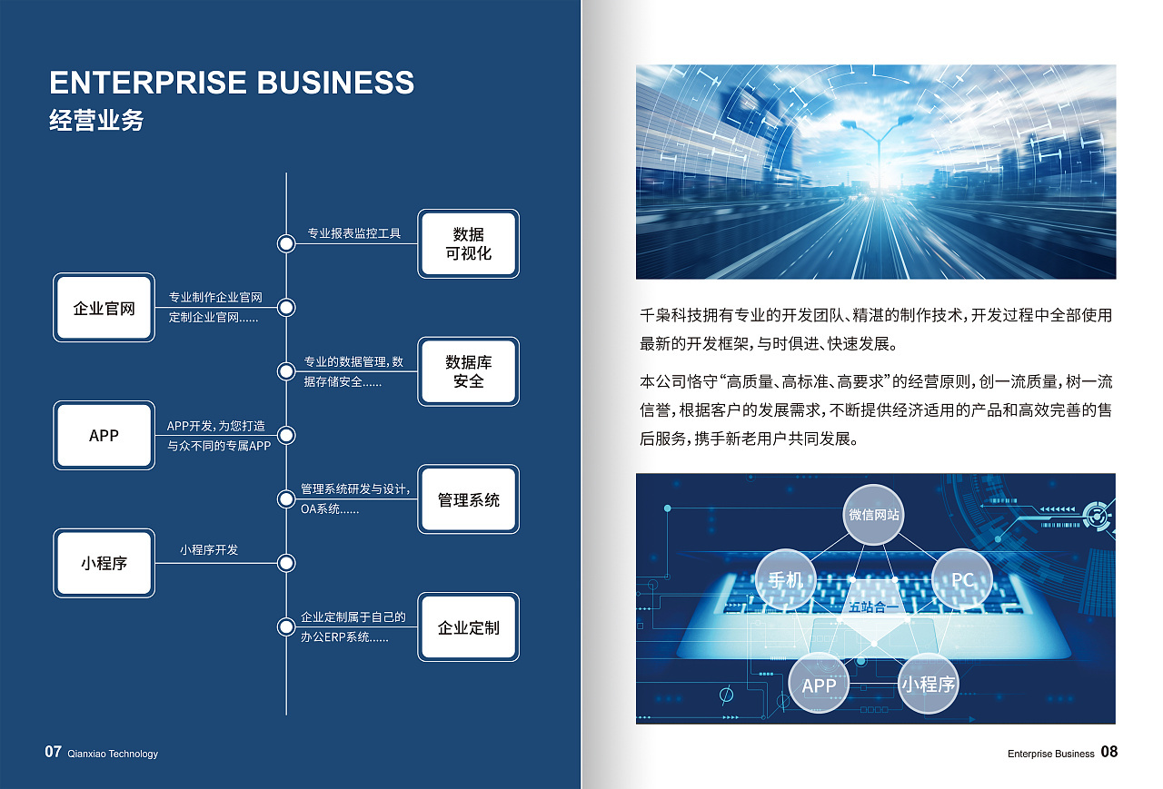 互联网科技公司企业画册图5