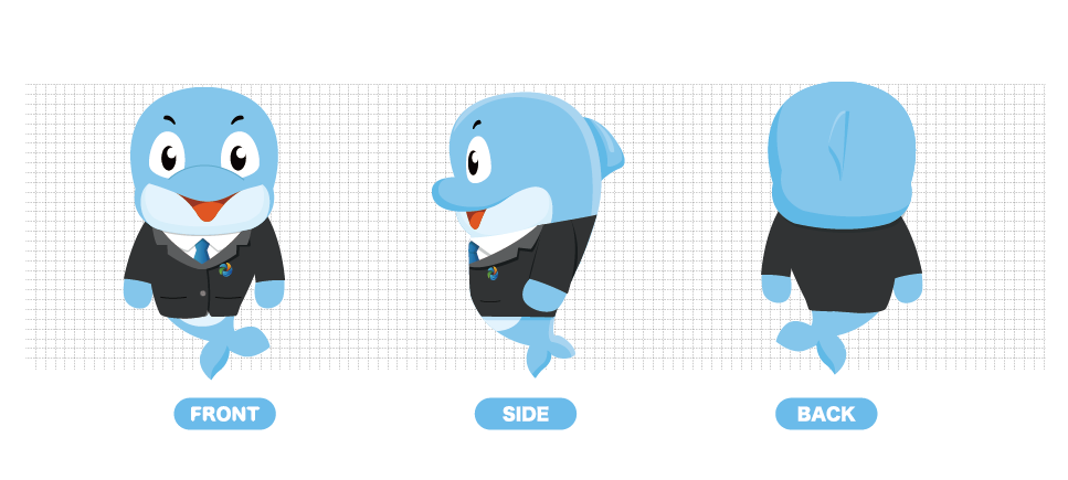 海豚吉祥物设计图3