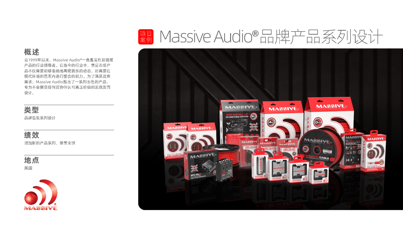 Massive Audio®品牌产品系列设计图0