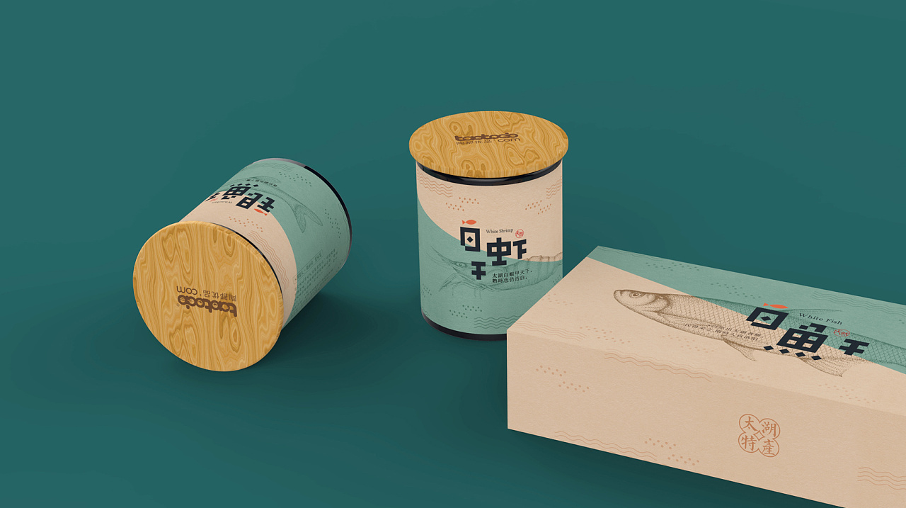 太湖魚干罐頭包裝設計圖5