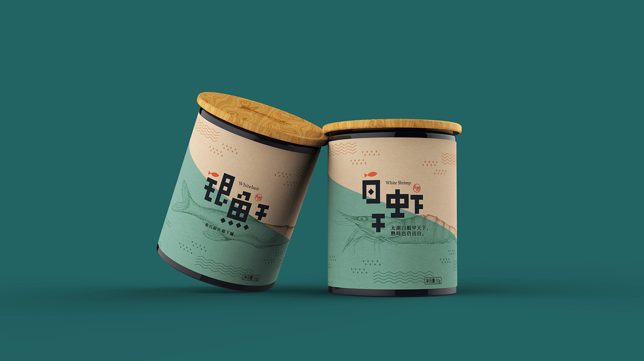 太湖魚干罐頭包裝設計圖7