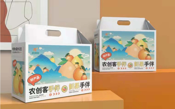 浙南农创客会客厅农业协会水果礼包手办包装设计