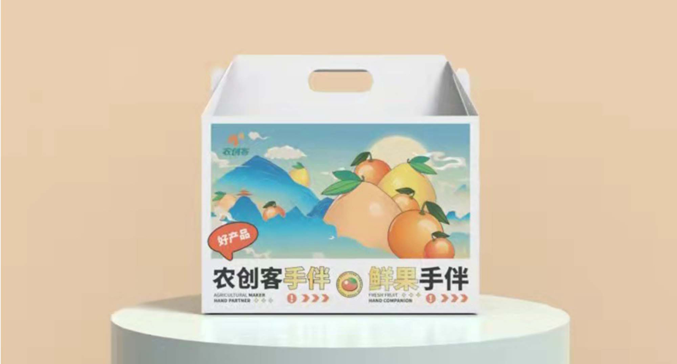 浙南农创客会客厅农业协会水果礼包手办包装设计图2