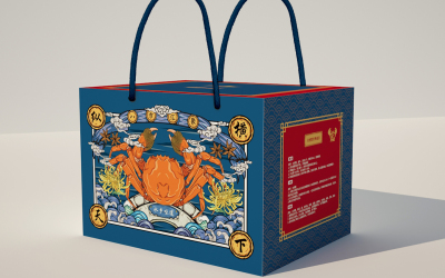大閘蟹禮盒包裝設計