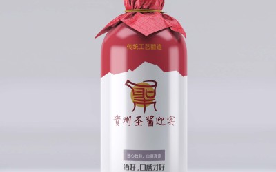 贵州圣酱迎宾白酒LOGO设计