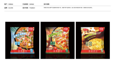 弘善食品舌尖百味披萨包装袋设计