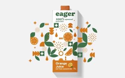 eager 果汁产品包装设计