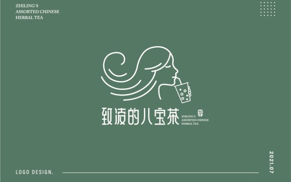 奶茶店logo設計