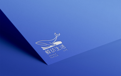 鯨紡生活logo設計