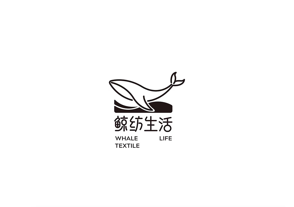 鲸纺生活logo设计图0