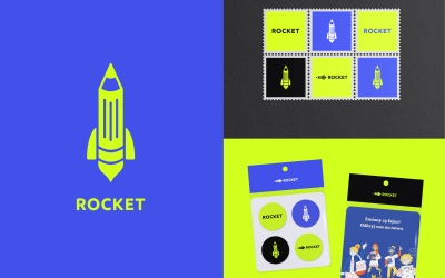Rocket文具店logo设计