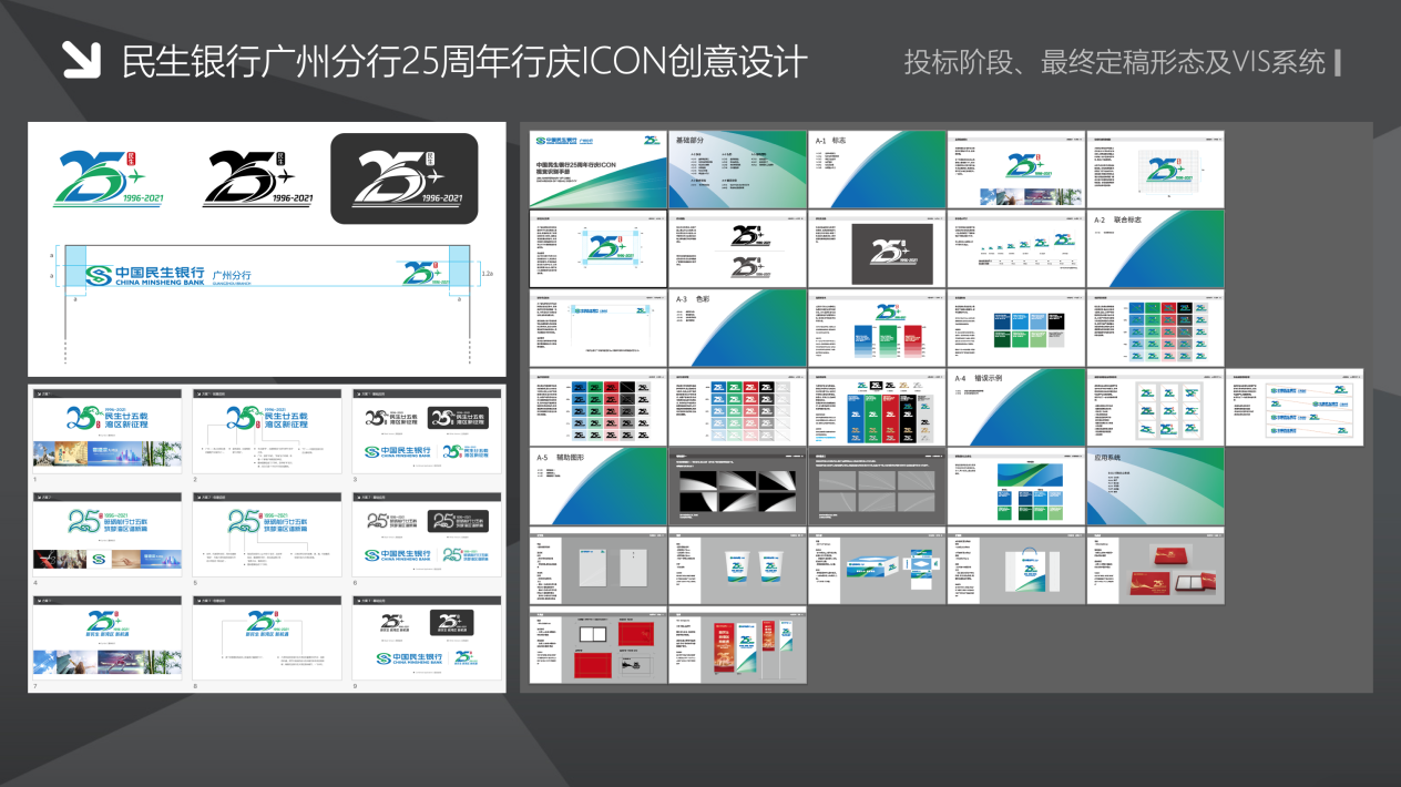 中国民生银行广州分行25周年VI设计图0