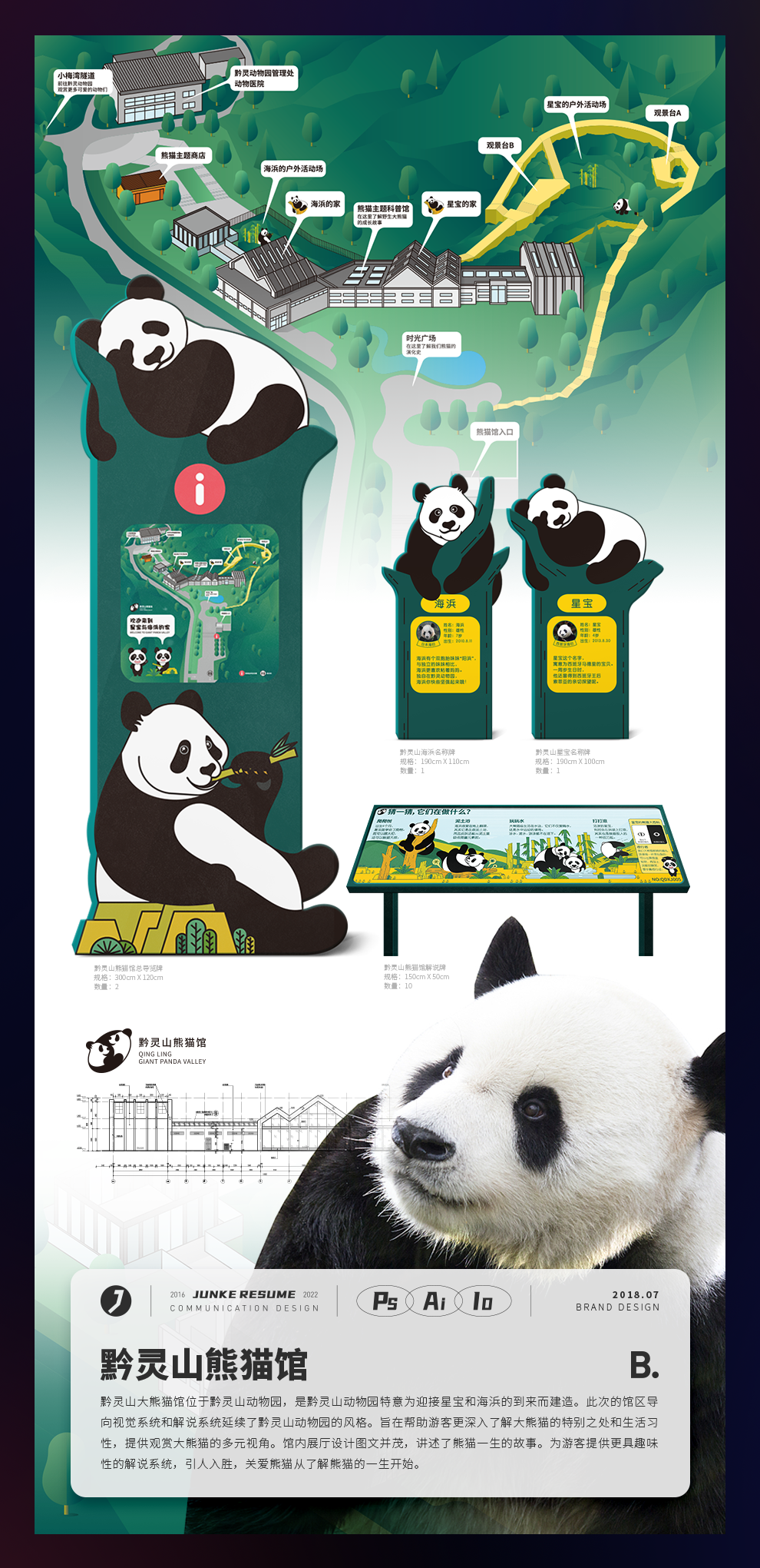 黔灵山动物园品牌识别系统&熊猫馆图2