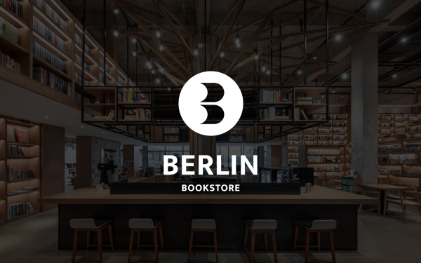 Berlin书店logo设计