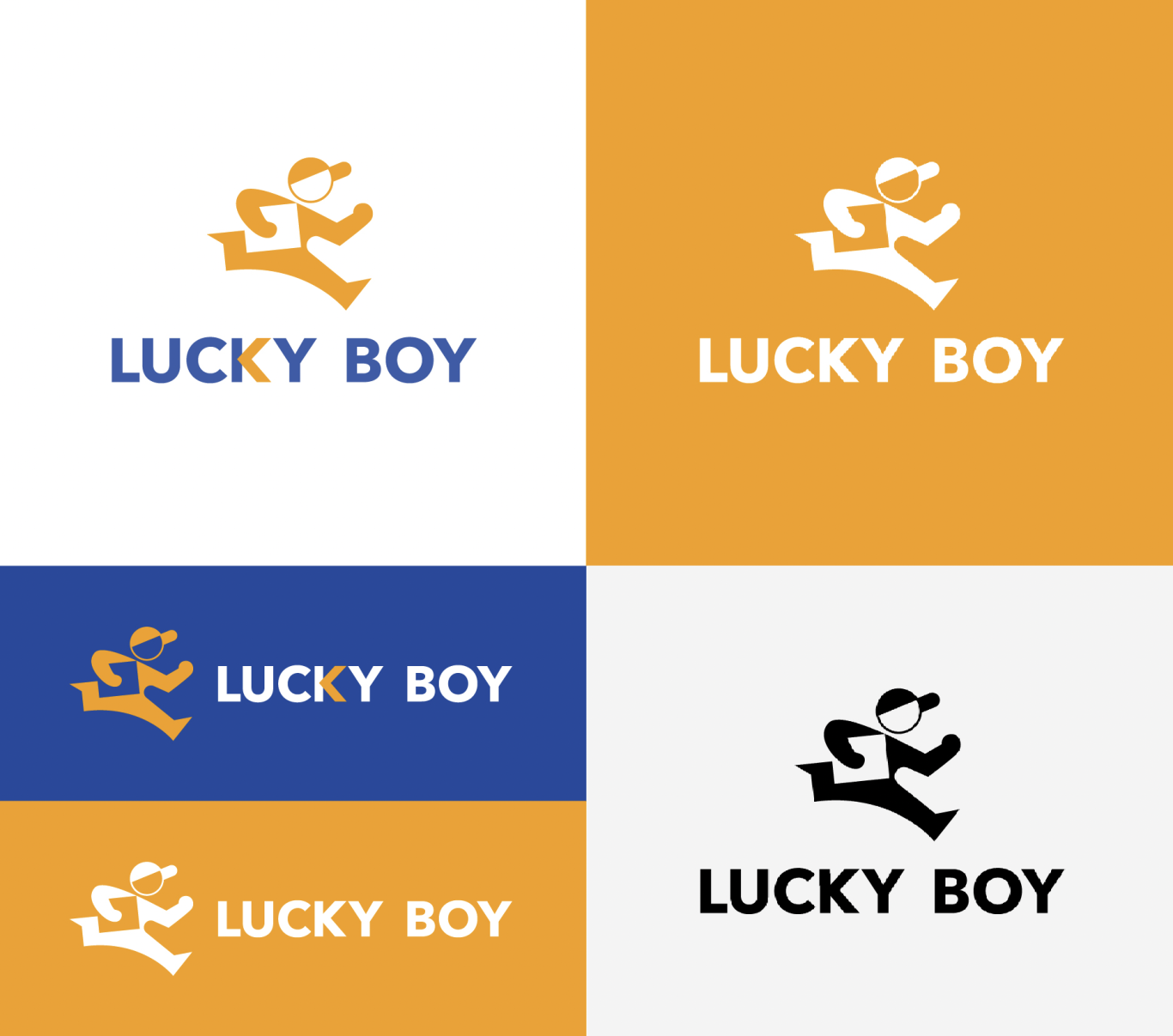 lucky boy物流货运企业公司logo设计图1