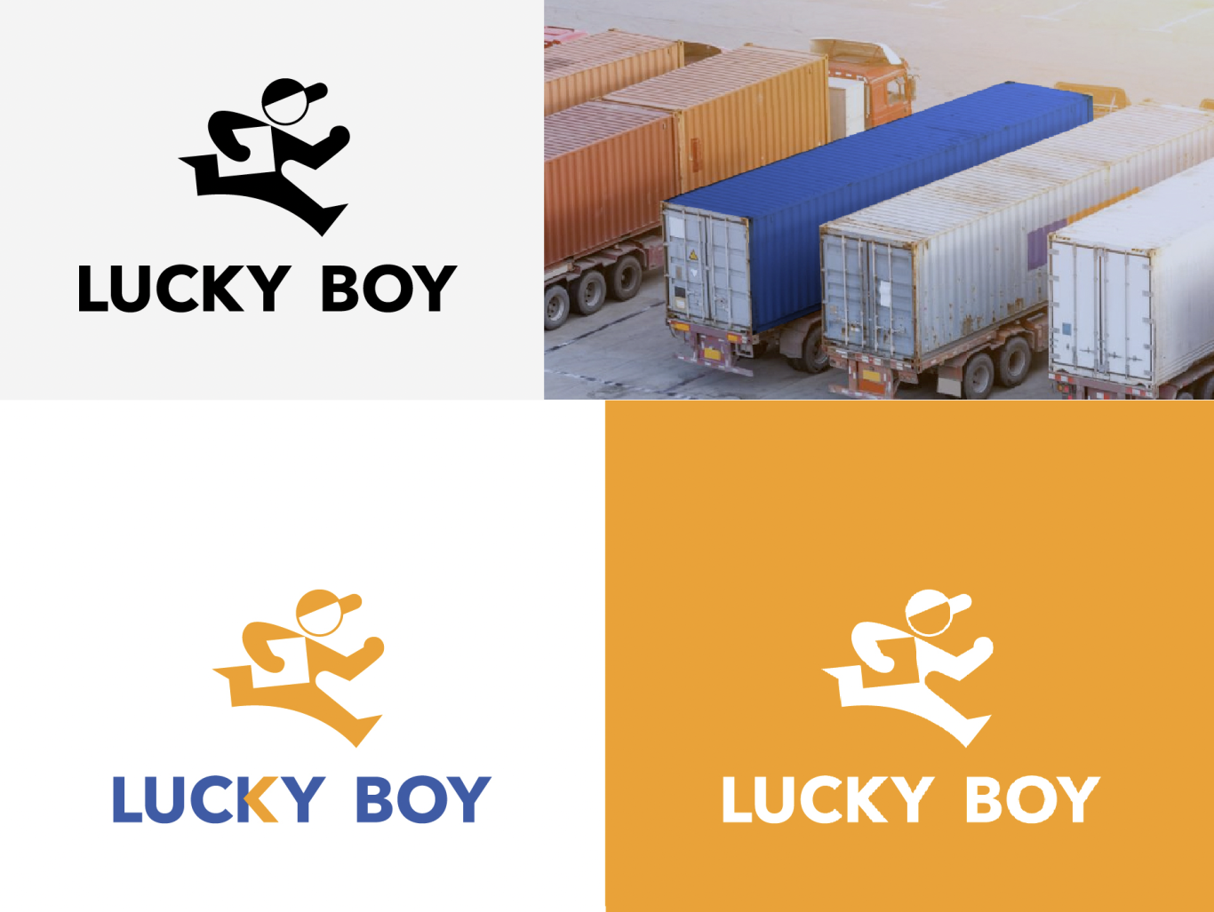 lucky boy物流货运企业公司logo设计图0