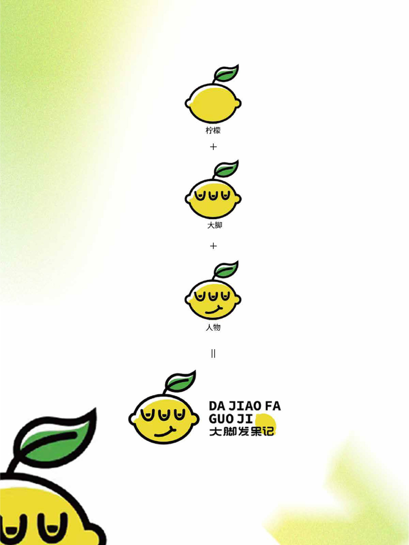 大腳發水果記logo設計圖0