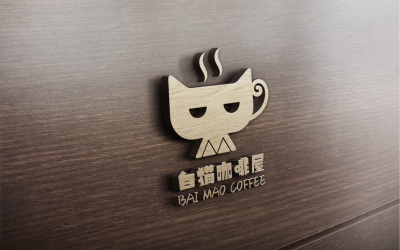白貓咖啡logo